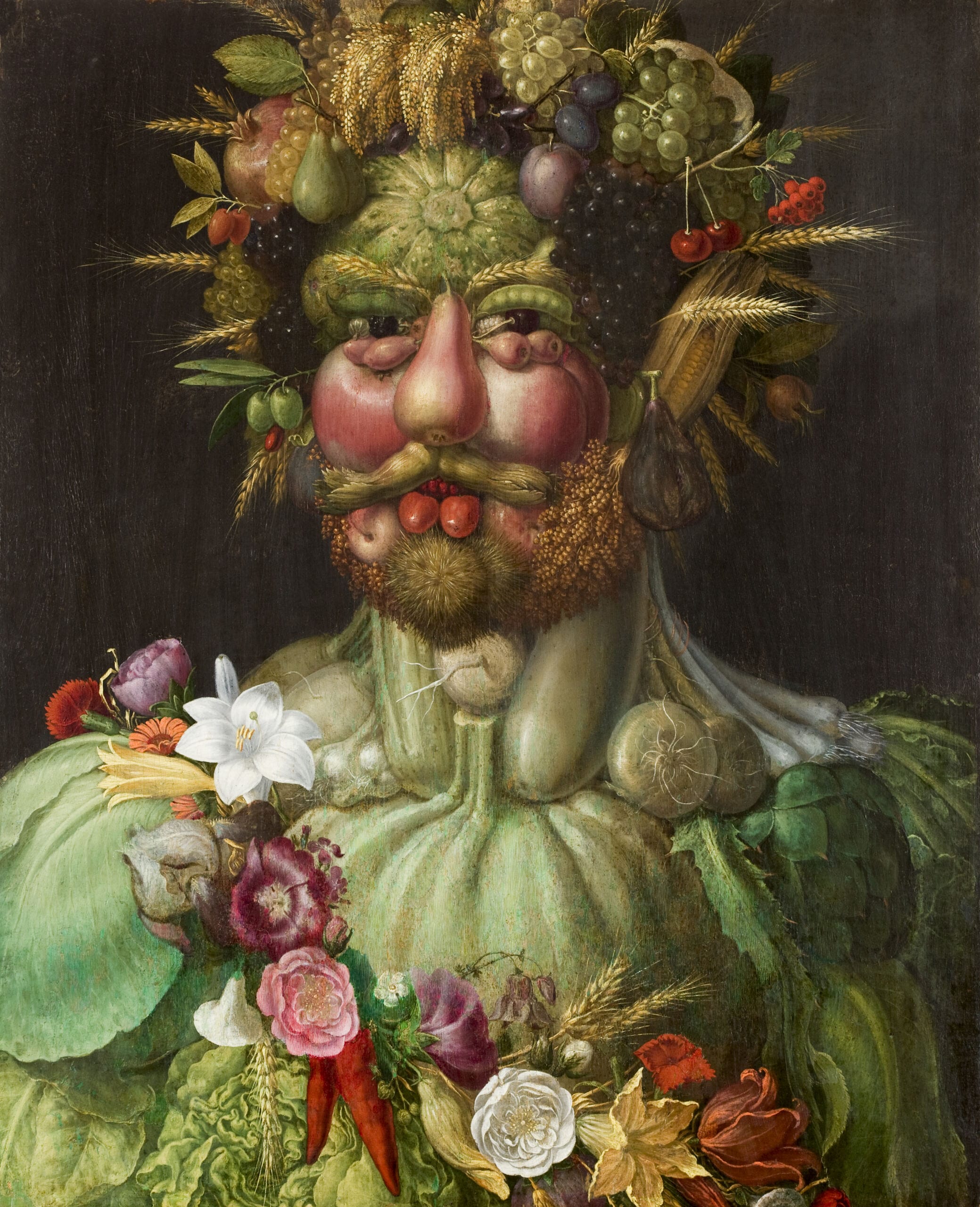 Œuvres d'art culinaires: art alimentaire et présentation esthétique idées créatives du 20e siècle Rudolf II Som Vertournus (1590) par Guiseppe Arcimboldo