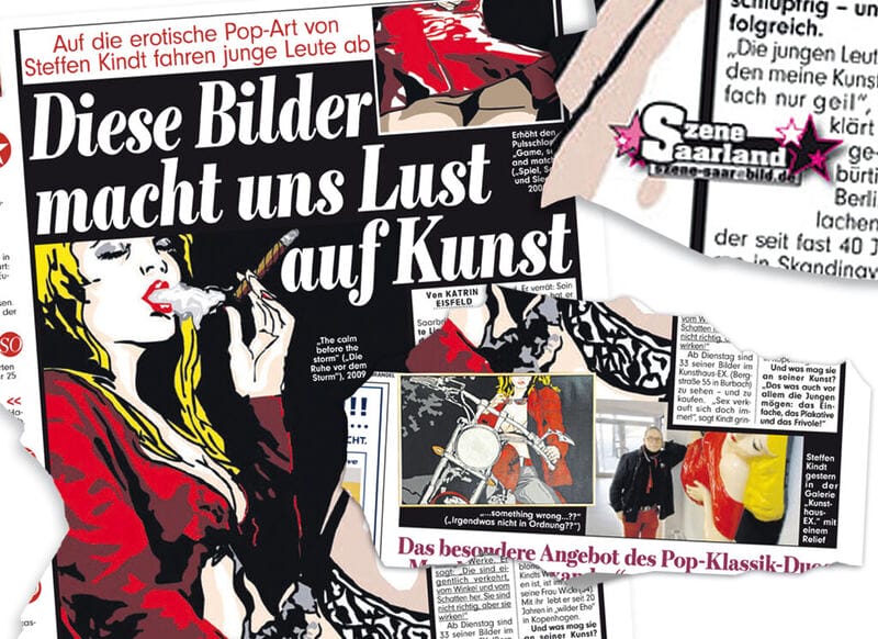Die BILD berichtete über den deutschen Pop-Art Künstler Steffen Kindt