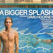 David Hockney - Vereinigtes Königreich "A Bigger Splash", Original David Hockney Film Poster