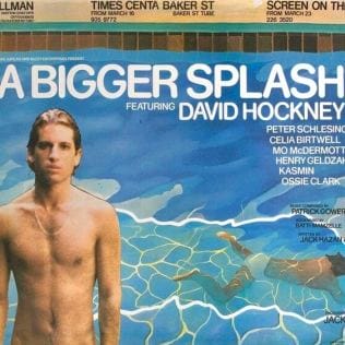 David Hockney - Vereinigtes Königreich "A Bigger Splash", Original David Hockney Film Poster