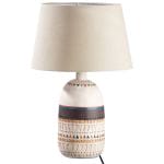 Cremefarbene table lamp &quot;Riad&quot; with colorful ornamentation