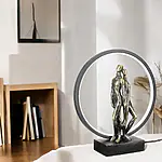 Runde Tischleuchte (LED) "Herzleuchten" aus Kunstharz – Bild 3