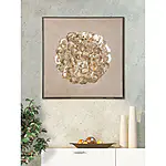 Quadratisches Mixed Media Wandbild "Tuvalu" (inkl. schwarzer Alurahmen) – Bild 2