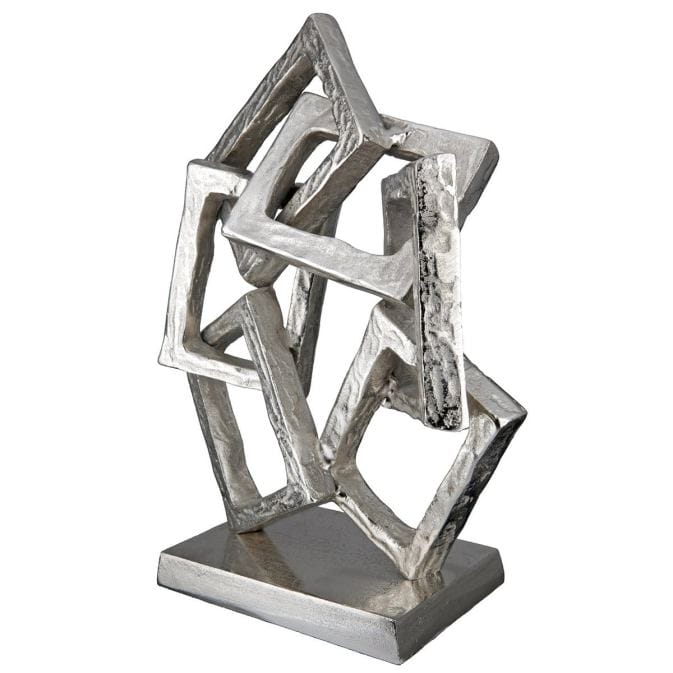 Abstraktes Kunstobjekt "Square" aus Aluminium – Bild 2