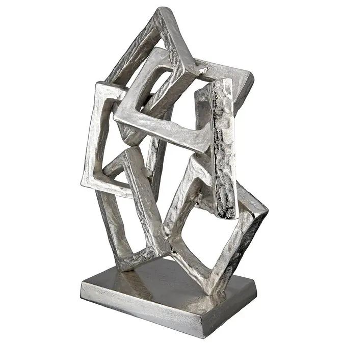 Abstraktes Kunstobjekt "Square" aus Aluminium – Bild 2