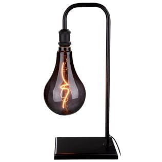 Black table lamp &quot;Bulb&quot; in modern industrial design (including lamp)