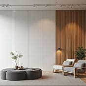 Akustikpaneele in einem modernen Interieur