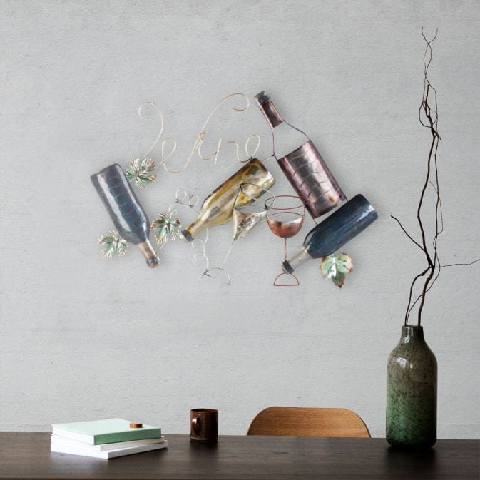 Vinho - wine bottles and glasses as a wall decoration - Image 2