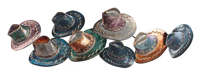 Cowboy Deli - Wall Art with eight cowboy hats - Image 5