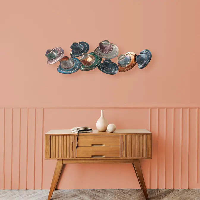 Cowboy Deli - Wall Art with eight cowboy hats - Image 2