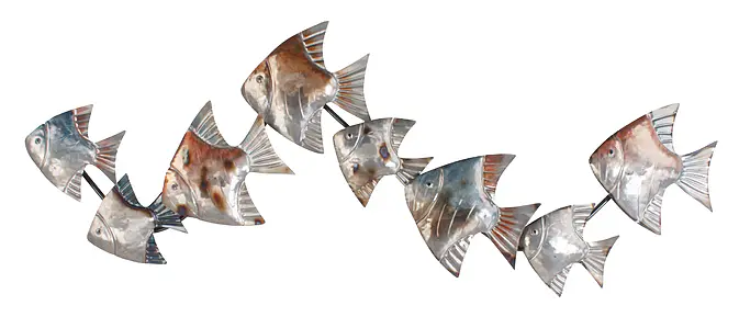 Fish To Follow - Tropische Fische als Wandskulptur – Bild 3