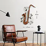 Saxofun - Metall-Wandobjekt mit Saxophon – Bild 3