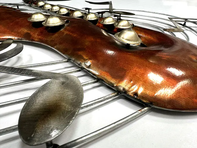 Saxofun - metal wall object with saxophone - Image 4