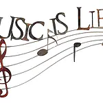 Music Is Life - Metallwanddekoration mit eleganten Notenlinien und Motto – Bild 5