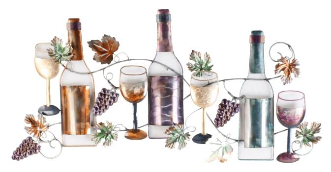 Fine Wine - Wanddeko aus Weinflaschen und Weingläsern – Bild 5