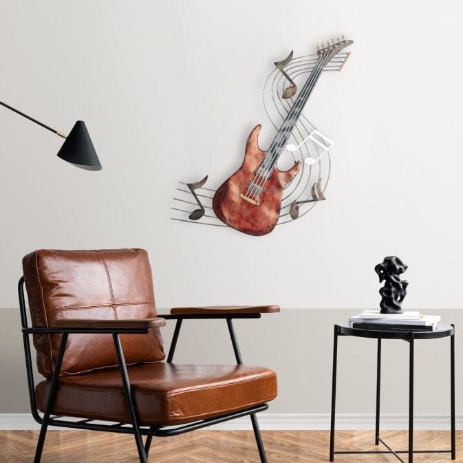 Electric Joy - Metall-Wandobjekt mit E-Gitarre – Bild 2
