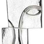 Elegante Skulptur mit abstraktem Gesicht "Small Lips", Antikfinish – Bild 6
