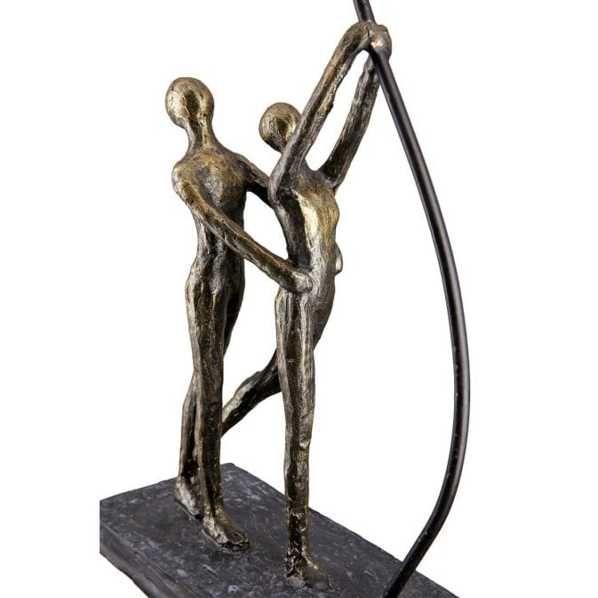Pair sculpture &quot;Love Balloon&quot;, polyresin in antique finish-Fig. 4