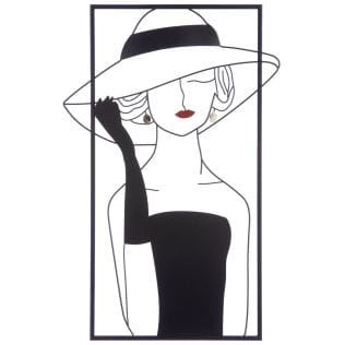 Das Metall-Wandrelief "Lady mit Hut" ist mehr als nur ein dekoratives Element; es bringt Eleganz und unbestreitbaren Stil in jede Ecke Ihres Zuhauses.