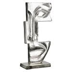 Elegante Skulptur mit abstraktem Gesicht "Big Lips", Antikfinish