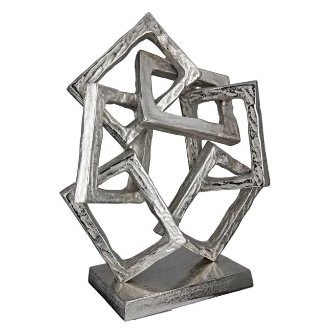 Abstraktes Kunstobjekt "Square" aus Aluminium – Bild 3