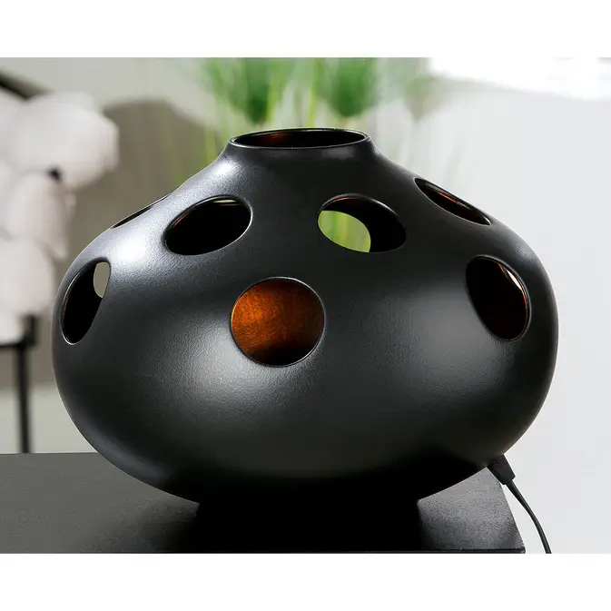 Ceramic lamp &quot;Nazare&quot; with black hole design-Figure 2