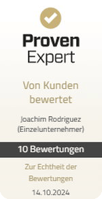 Proven Expert Label - Joachim Rodriguez