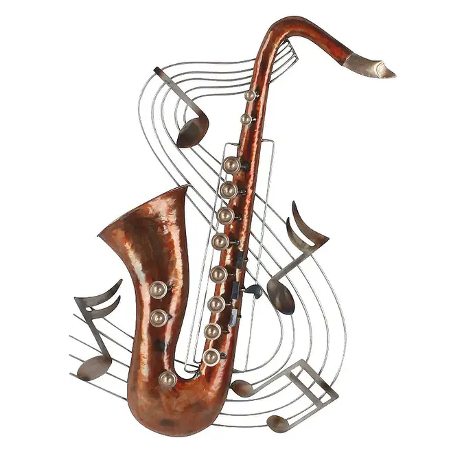 Saxofun - metal wall object with saxophone