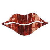Rode lippen - Mond met rode lippen als wanddecoratie Rode lippen - Mond met rode lippen als wanddecoratie