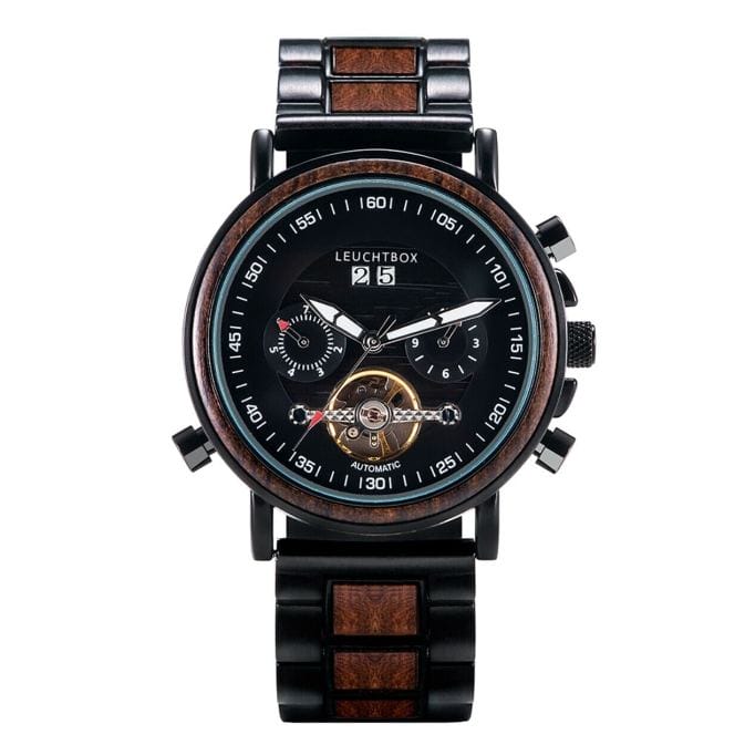 GT-Series Premium Ebenholz Automatik Herren-Uhr im Jet-Age Design – Bild 7