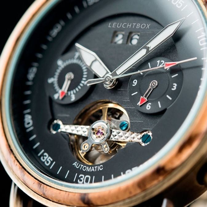GT-Series Premium Ebenholz Automatik Herren-Uhr im Jet-Age Design – Bild 5
