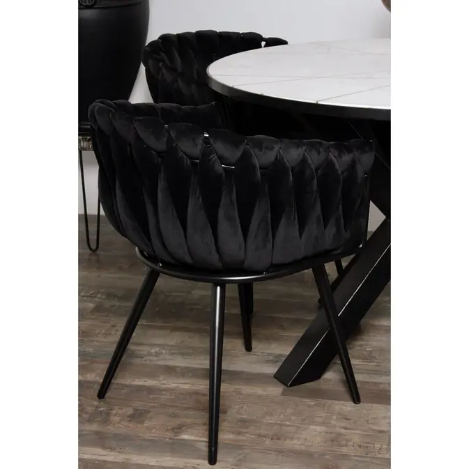 Luxurious designer chair &quot;Wave&quot; Schwarz (2 Set)-Figure 10