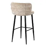 Barstuhl / Bar Chair "Cloud" mit cremefarbener Polsterung – Bild 7