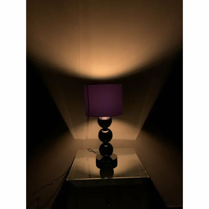 Mini Globe lamp made of polished metal on marble base, anthracite - Fig. 5