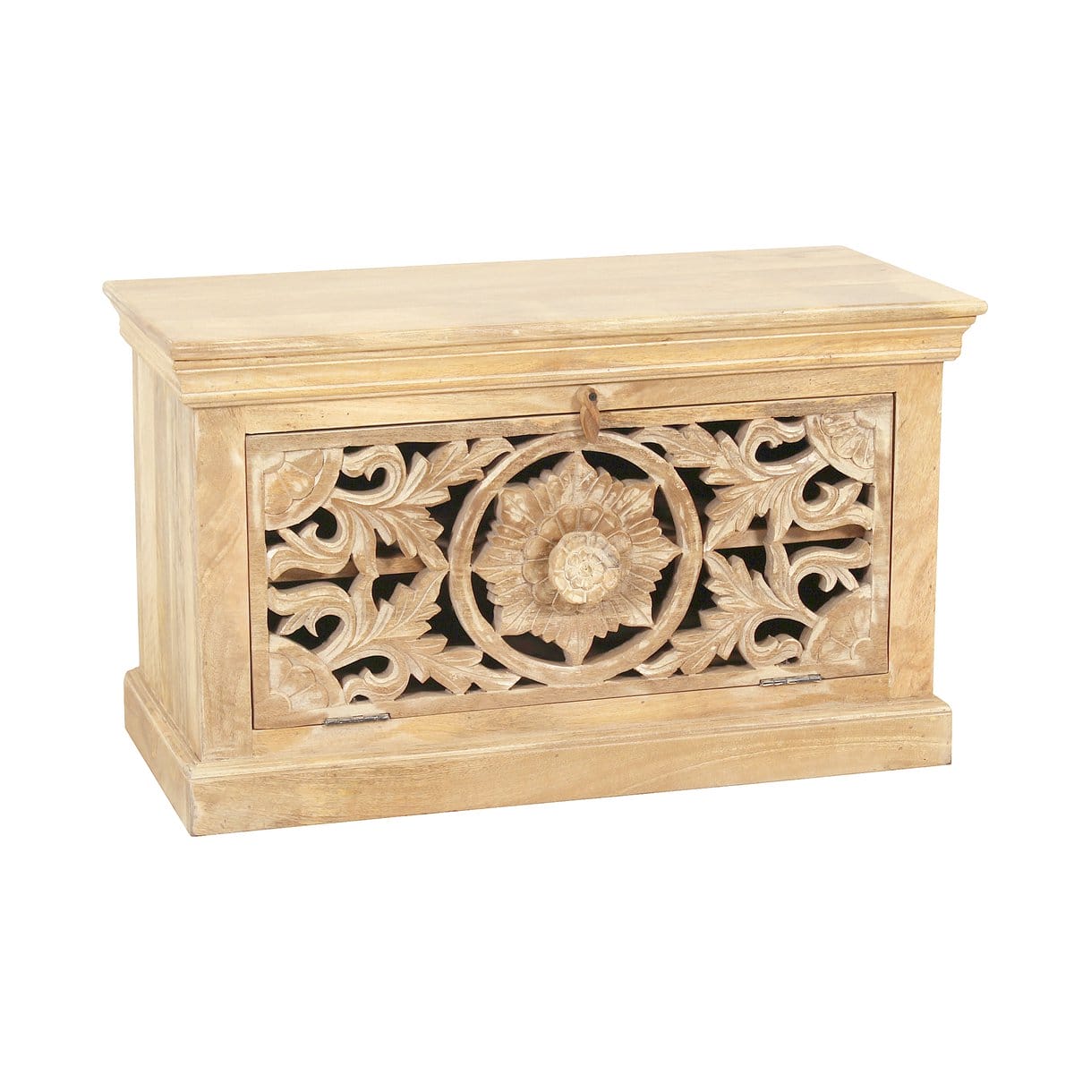 Ensemble de parquet 3 pièces « Carvings » avec sculptures élaborées, bois de manguier, teinte bois naturel chaleureuse Ensemble de parquet 3 pièces « Carvings » avec sculptures élaborées, bois de manguier, teinte bois naturel chaude – Image 5