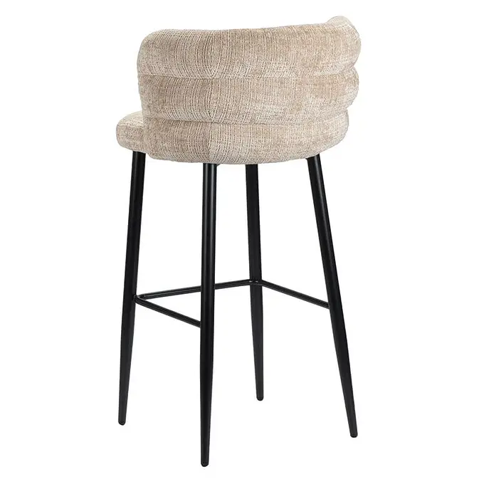 Barstuhl / Bar Chair &quot;Cloud&quot; with cream -colored padding - Figure 5