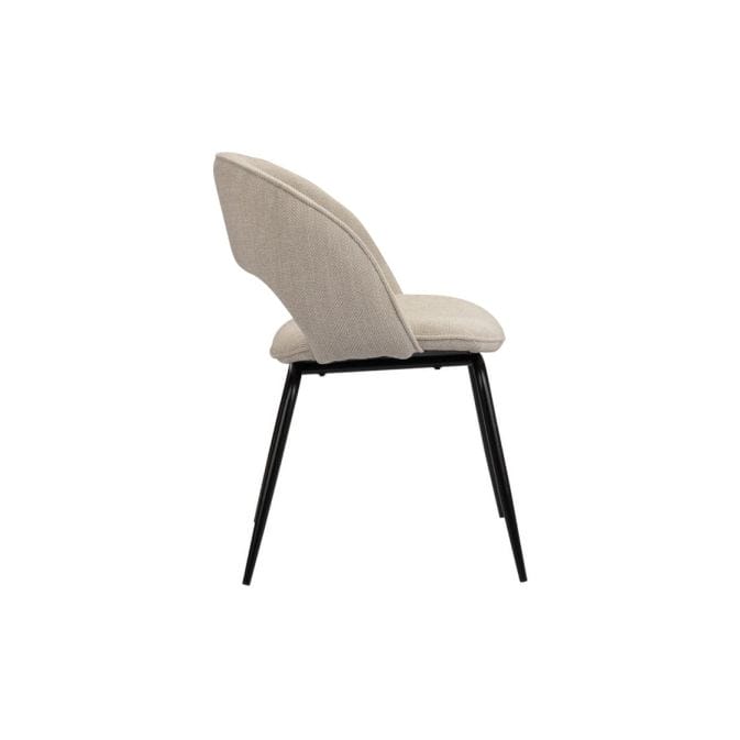 Designerstuhl "Rainbow" in Beige (2er-Set) – Bild 2