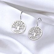 Filigrane Lebensbaum Ohrringe, 925 Sterling Silber Filigrane Lebensbaum Ohrringe, 925 Sterling Silber