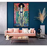 Gobelin-Wandteppich "Adele Klimt" 120/180, fotorealistische Druckqualität, schallabsorbierend – Bild 2