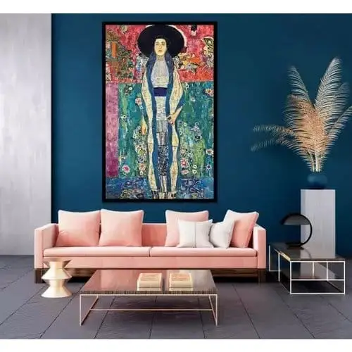 Gobelin-Wandteppich "Adele Klimt" 120/180, fotorealistische Druckqualität, schallabsorbierend – Bild 2