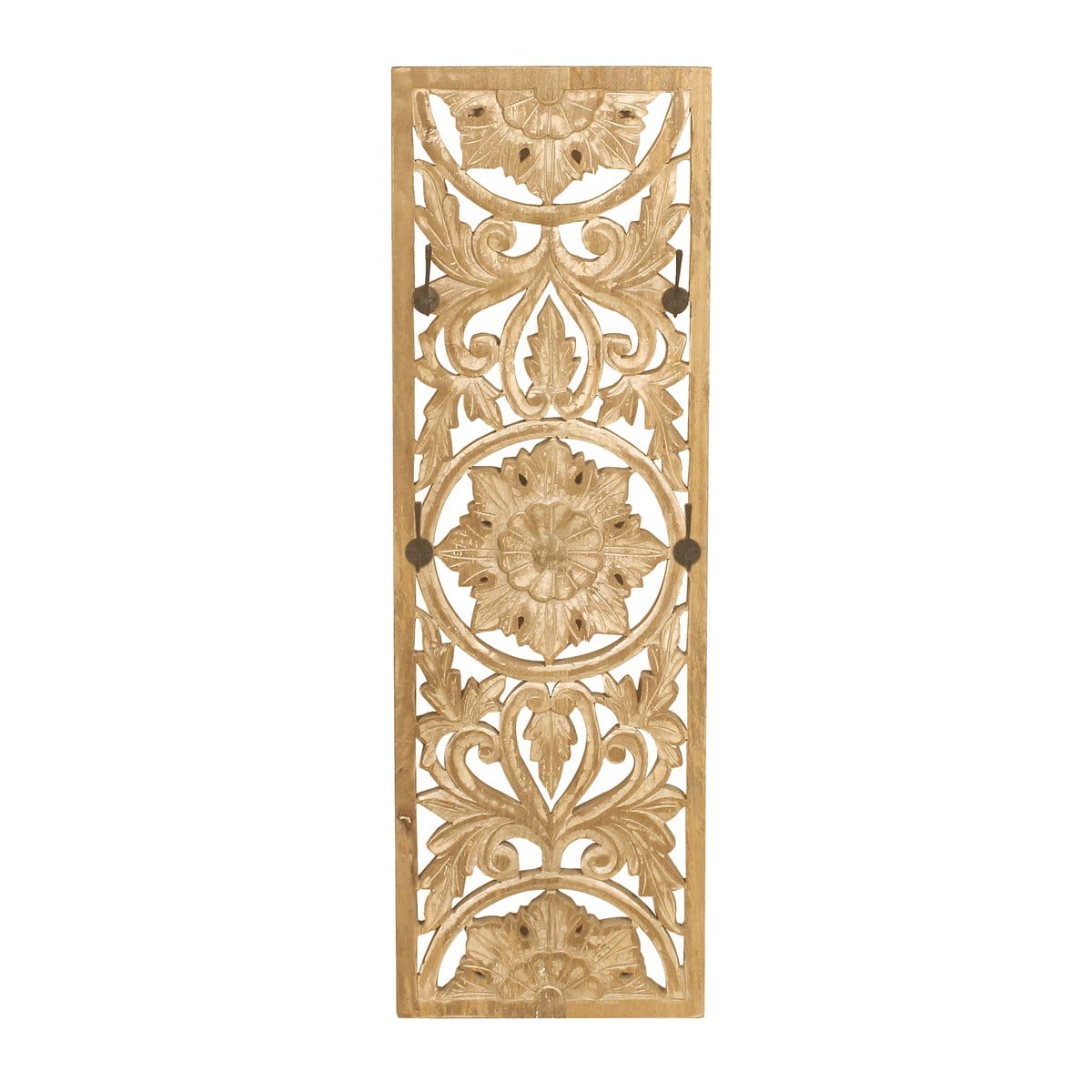 Ensemble de parquet 3 pièces « Carvings » avec sculptures élaborées, bois de manguier, teinte bois naturel chaleureuse Ensemble de parquet 3 pièces « Carvings » avec sculptures élaborées, bois de manguier, teinte bois naturel chaude – Image 3
