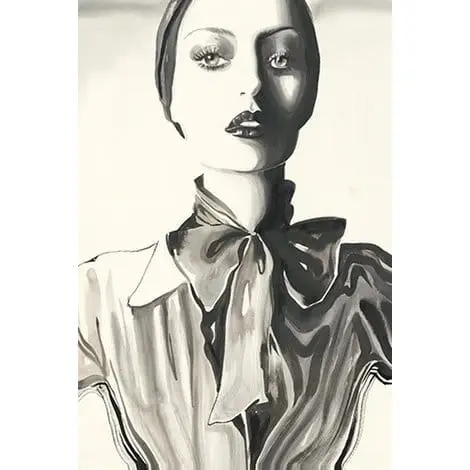 Acoustic image &quot;black and white&quot;-textile art stretched on a wedge frame, sound absorbing