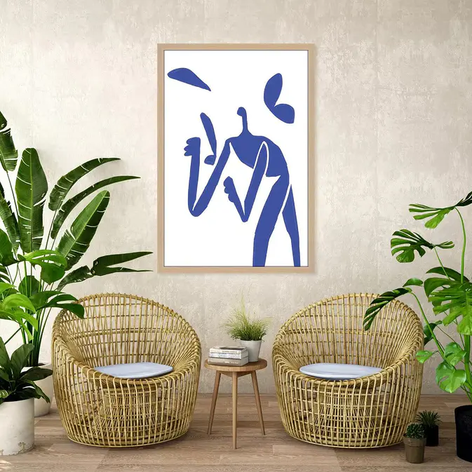 Acoustic image &quot;Passion&quot; - textile wall art on a stretcher frame, sound absorbing - Figure 2