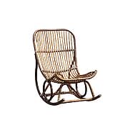 Handgefertigter Schaukelstuhl aus ungeschältem Rattan Handgefertigter Schaukelstuhl aus ungeschältem Rattan