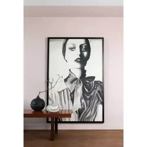 Acoustic image &quot;black and white&quot;-textile art stretched on a wedge frame, sound absorbing-Fig. 2