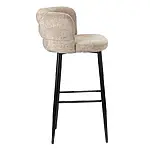 Barstuhl / Bar Chair "Cloud" mit cremefarbener Polsterung – Bild 3