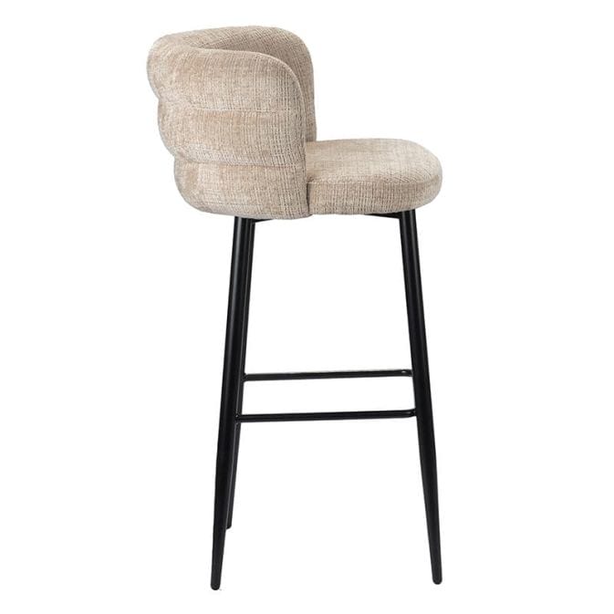 Barstuhl / Bar Chair &quot;Cloud&quot; with cream -colored padding - Figure 3