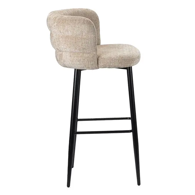 Barstuhl / Bar Chair &quot;Cloud&quot; with cream -colored padding - Figure 3