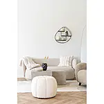 Paisley Pouf Hocker in elegantem Off-White – Bild 5
