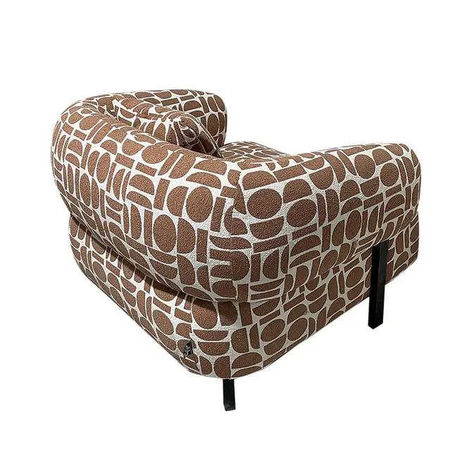 Kathmandu-inspired lounge Chair &quot;Amon&quot; in earthy terracotta tone-Fig. 6